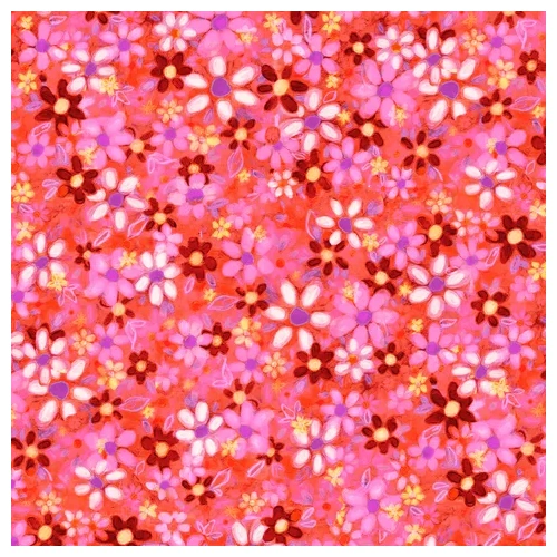 Super Sale Flower to the Sun Retro Daisy Pink Red PB5566PR