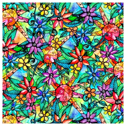 Super Sale Flower to the Sun Stained Glass Multi PB5563MU