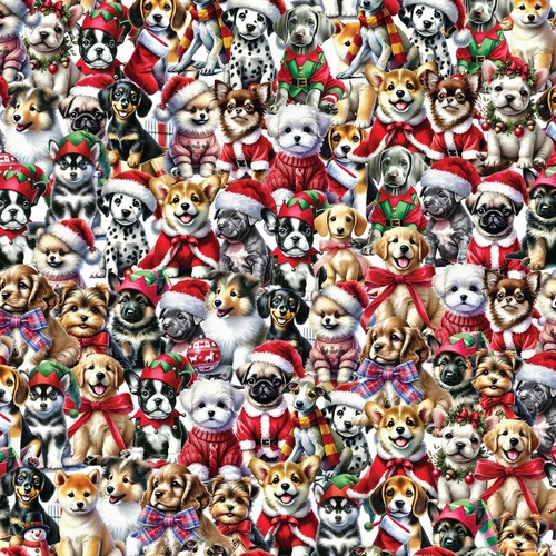 Santa Paws Packed Christmas Puppy Dogs DV6943