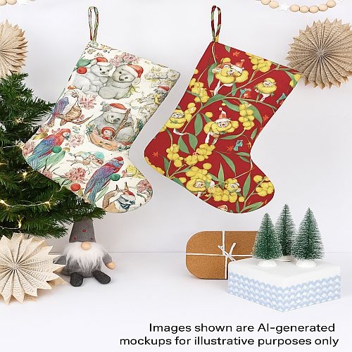 May Gibbs Christmas Stocking Fabric Kit