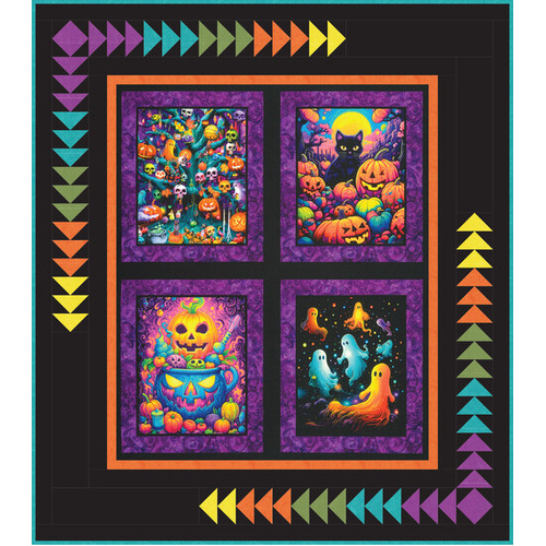 Bright Frights Halloween Spooky Quilt Kit