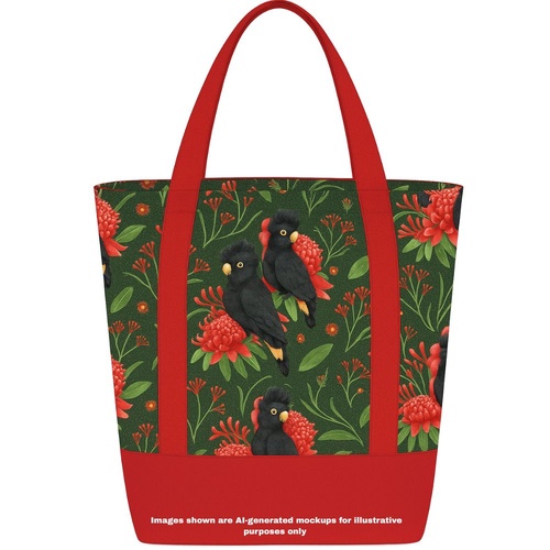 Jen Art Christmas Black Cockatoos Bag Kit