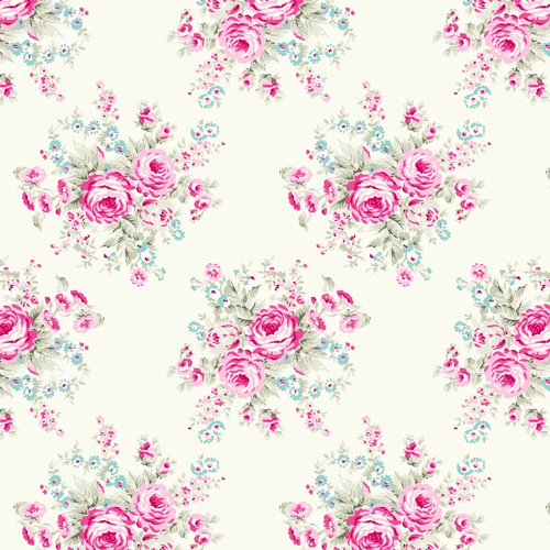 Fabric Remnant-Tanya Whelan Amelie Shabby Pink Roses 60cm