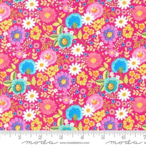 Fabric Remnant- Moda Vintage Soul Scattered Floral 50cm