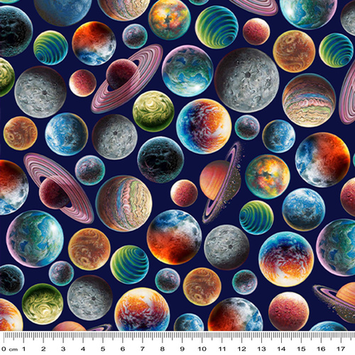 Fabric Remnant- The Final Frontier Planets 70cm