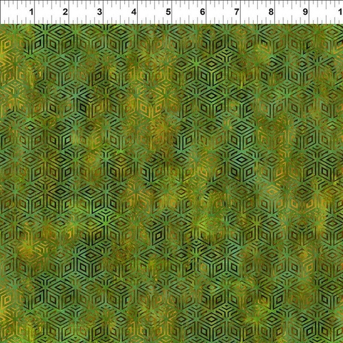 Fabric Remnant- Cosmos Celtic Diamond Cubes 96cm