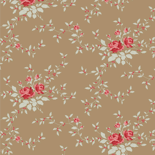 Tilda Merry Little Christmas Floral Noel Taupe 110149