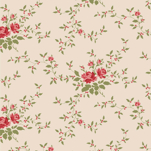 Tilda Merry Little Christmas Floral Noel Cream 110147