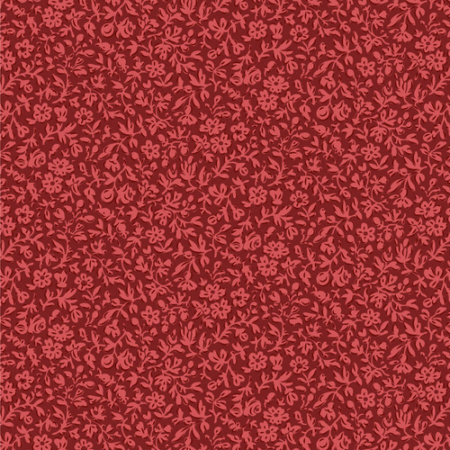 Tilda Merry Little Christmas Floral Eve Burgundy 110140
