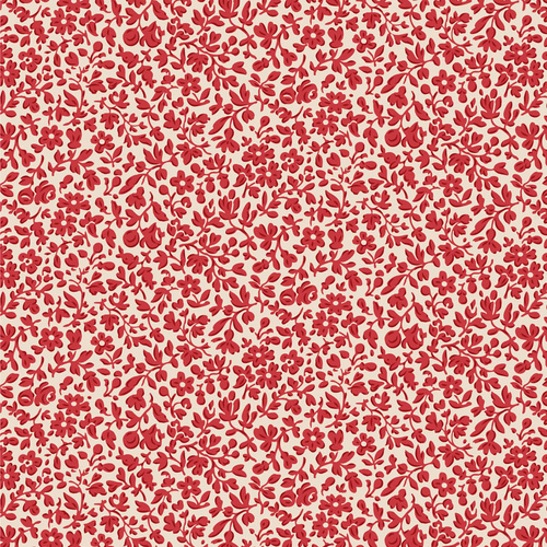 Tilda Merry Little Christmas Floral Eve Red 110138
