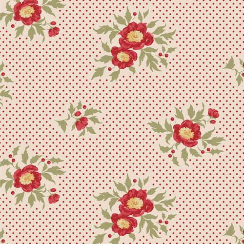 Tilda Merry Little Christmas Floral Joy Cream 100638