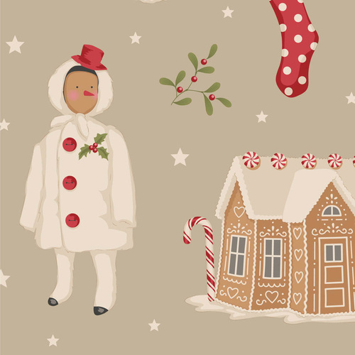 Tilda Merry Little Christmas Winterfriends Cream Clay 100640