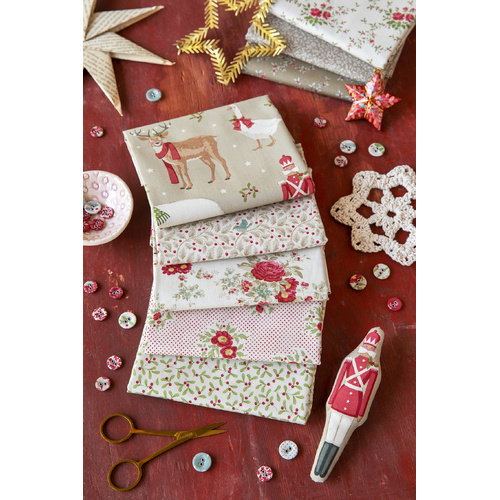 Tilda Merry Little Christmas Cream 1/2 Metre Bundle