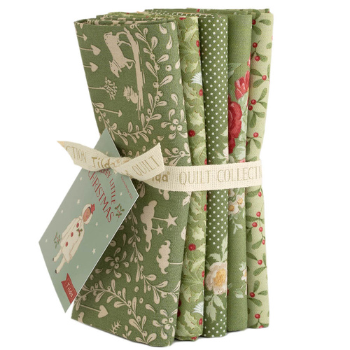 Tilda Merry Little Christmas Green FQ Bundle