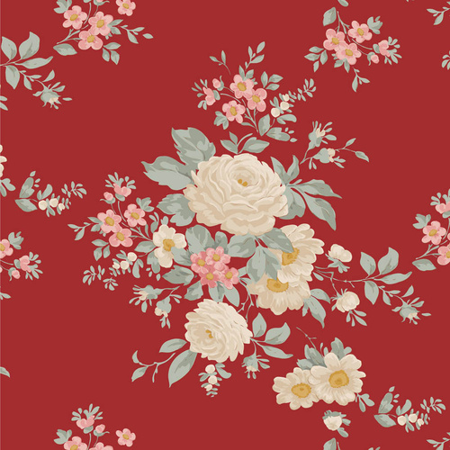 Tilda Merry Little Christmas Carol Burgundy Red 100622