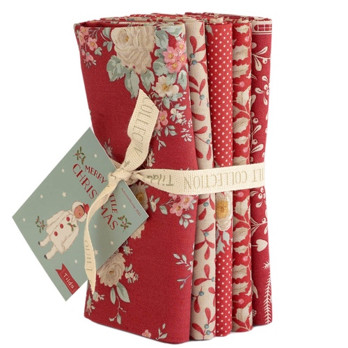 Tilda Merry Little Christmas Red FQ Bundle