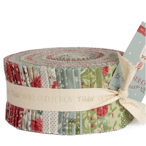 Tilda Merry Little Christmas 2.5" Fabric Jelly Roll