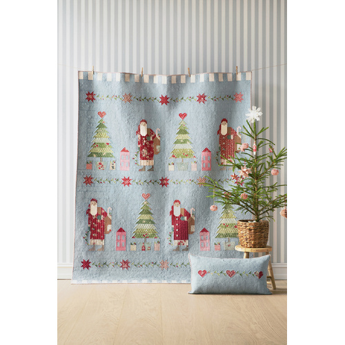 Tilda Merry Little Christmas Dear Santa Quilt Stone