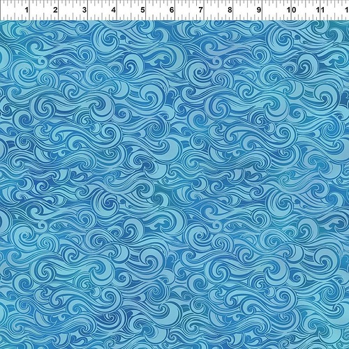 ITB Wonders of the Ocean Waves Swirl Blue 10WO-1