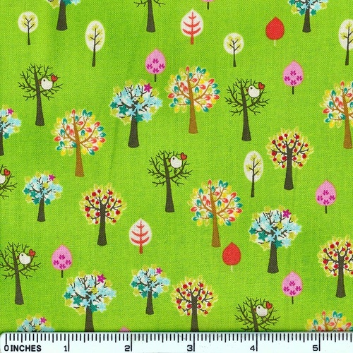Super Sale Tweet Tweet Birds Trees Green 4507 345 