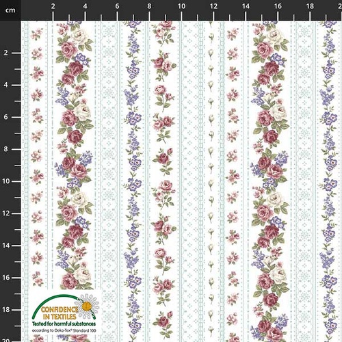 Super Sale Shabby Kellie Roses Stripe 4501 489