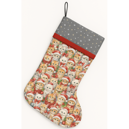Santa Paws Packed Christmas Cats Stocking Kit