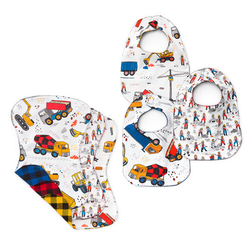 Build,Bang,Boom! Construction Bib & Burp Cloth Kit