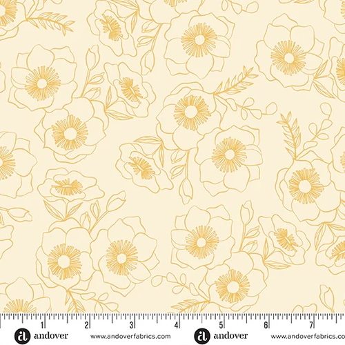 Super Sale Color Me Pretty Tonal Floral Yellow A1181LY