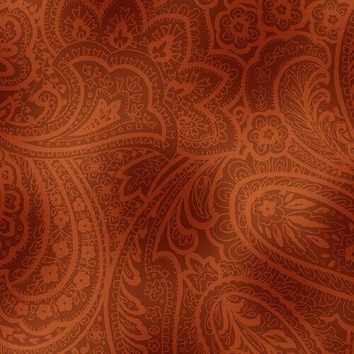 Fabric Remnant-Radiant Paisley Blender 80cm