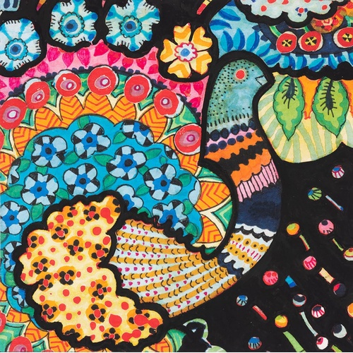 Alexander Henry El Pollo Stylised Rooster 1/2m - 8979B