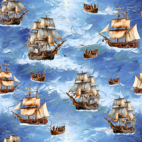 Super Sale Southern Voyage Nautical Sailing Ships Boats 4080D