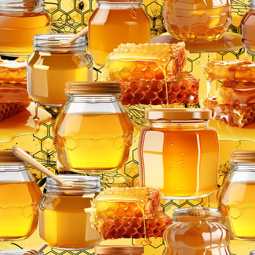 Super Sale Honeycomb Harmony Honey Jars 4086K