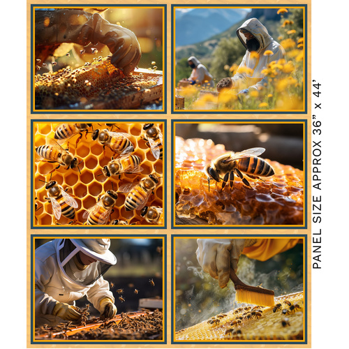 Super Sale Honeycomb Harmony Beekeeper 36" Panel 4086B