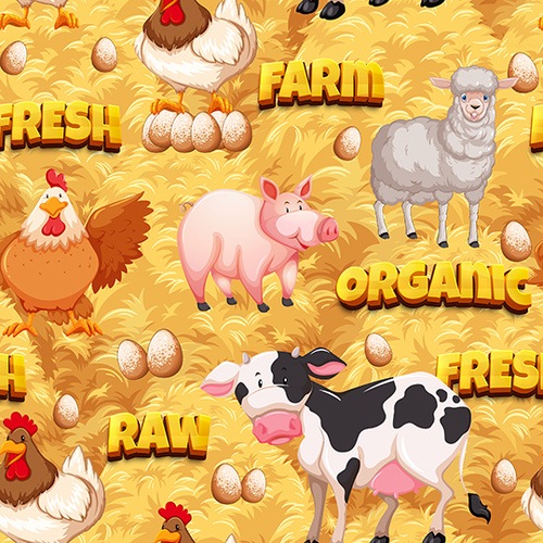 Super Sale Farmyard Friends Animals Words 4103D