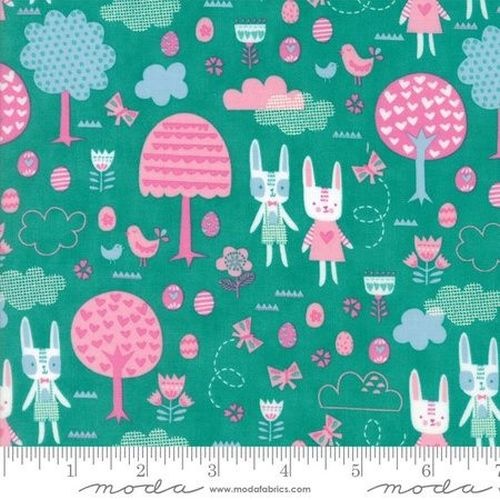Spring Bunny Garden Green