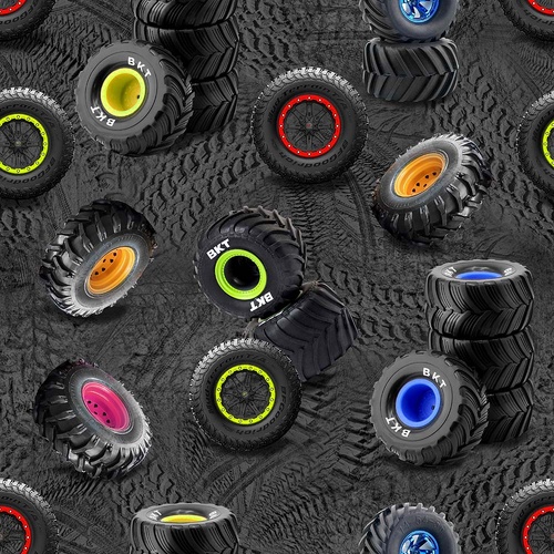 Super Sale Monster Trucks Scattered Tyres 4128I