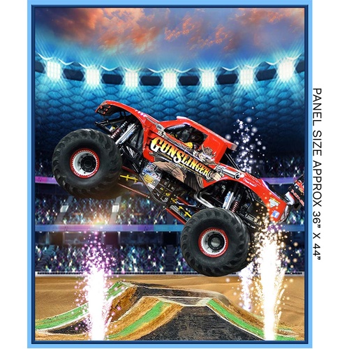 Super Sale Monster Trucks 36" Panel 4128A