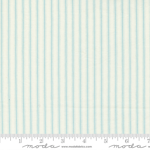 Fabric Remnant- Moda Cottage Linen Stripe Closet 56cm