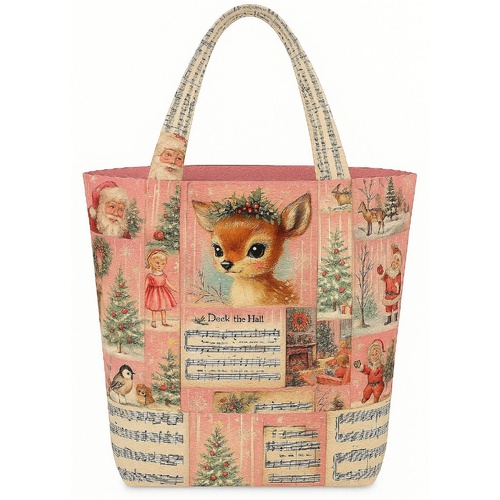 Santa's Symphony Baby Reindeer Grocery / Library / Carry Bag Kit