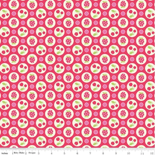 Fabric Remnant- Flutterberry Berries Floral 37cm