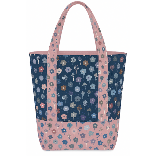 Mod Floral Grocery / Library / Carry Bag Kit