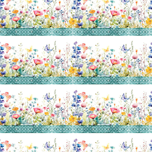 ITB Butterfly Fantasy Floral Birder Stripe Multi 2BF-1