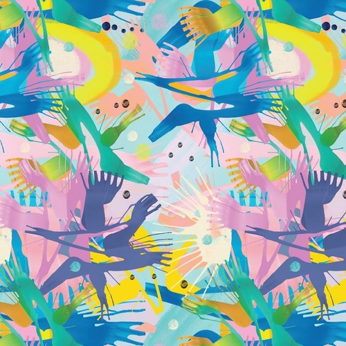 Crafty Claws Abstract Fun 108" Wideback 