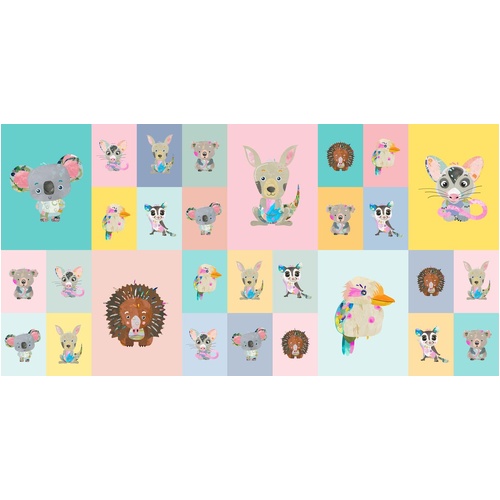 Crafty Claws Patchwork Pals Aussie Animals Panel DV6775