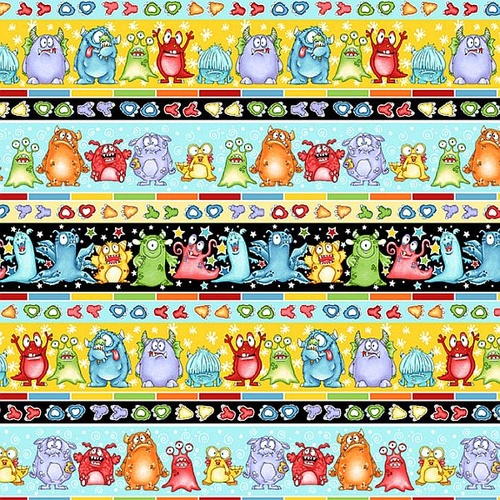 Monster'ocity Glow Border Stripe Multi 1235G-91