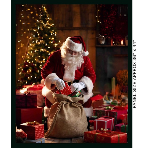 Santa in Oz Aussie Christmas Santa Claus 36" Panel 4107A