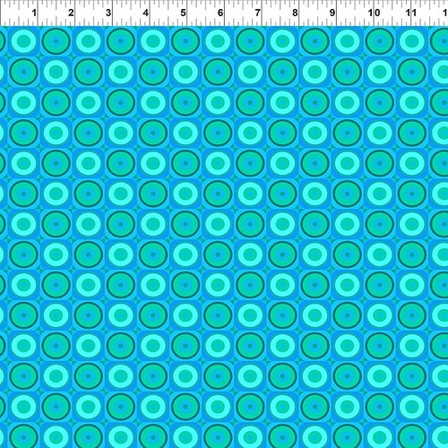ITB Flock Together Geo Circle Squares Blender Aqua 10FT-3