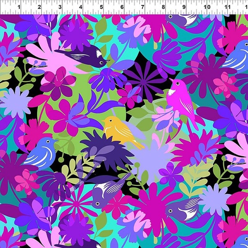 ITB Flock Together Birds & Flowers Floral Jewel 2FT-2