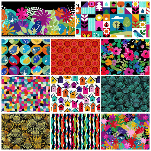 ITB Flock Together FQ Fat Quarter Multi Bundle
