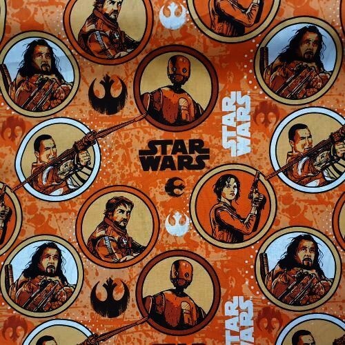 Fabric Remnant-  	 Licensed Star Wars Rogue One 76cm